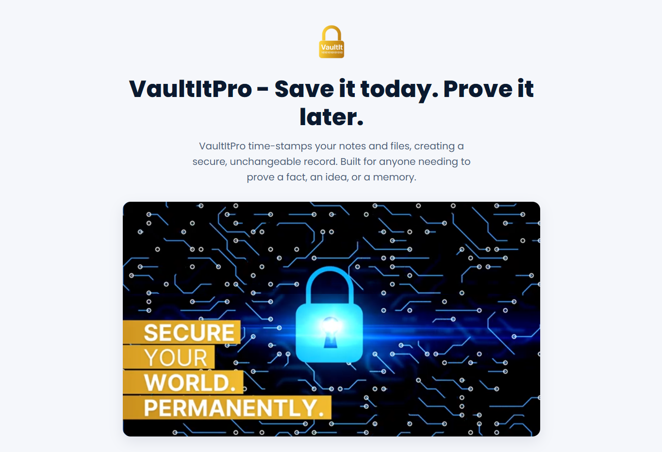 VaultIt - Digital Vault & Legacy Platform
